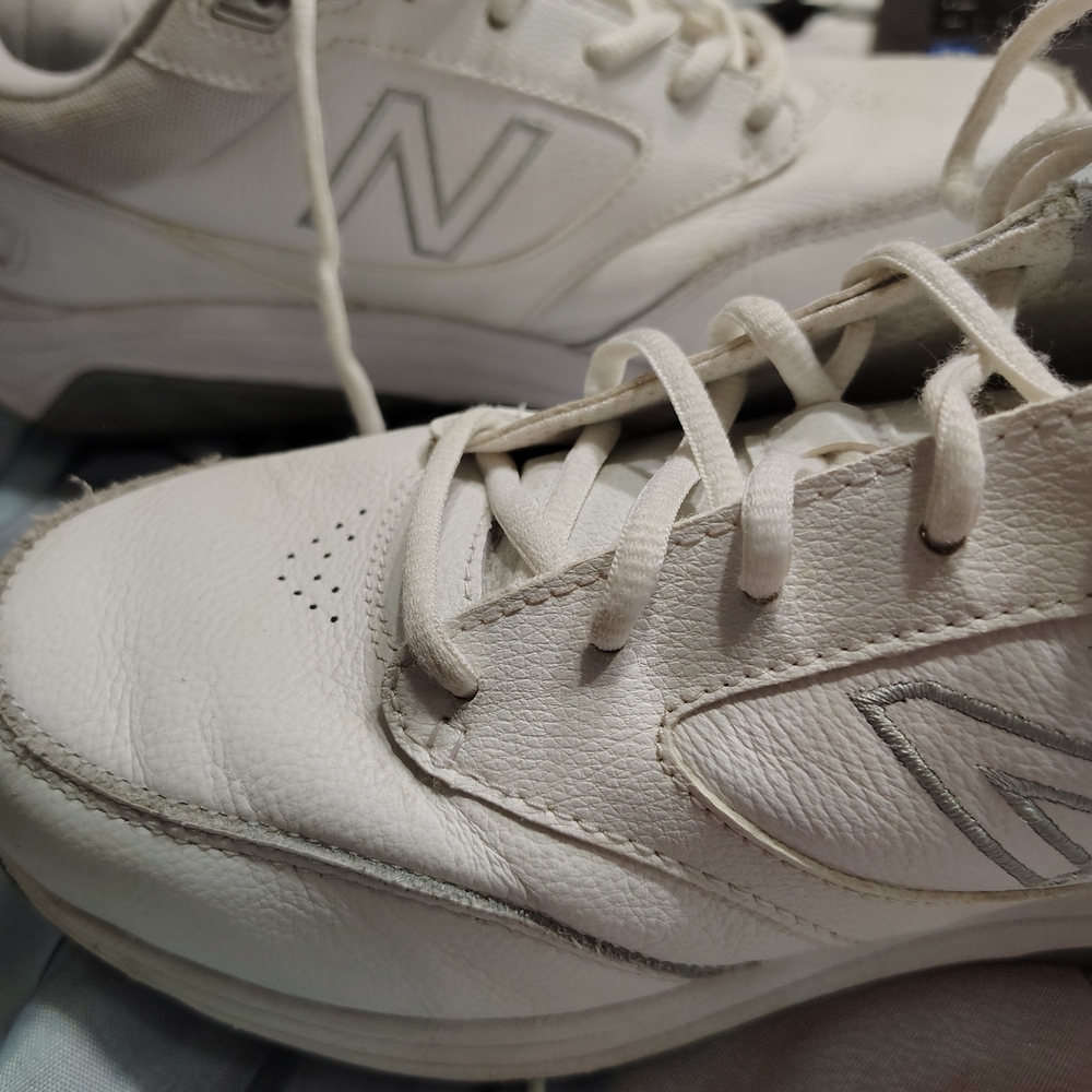 New Balance White Athletic Shoes - Picture 6 of 8